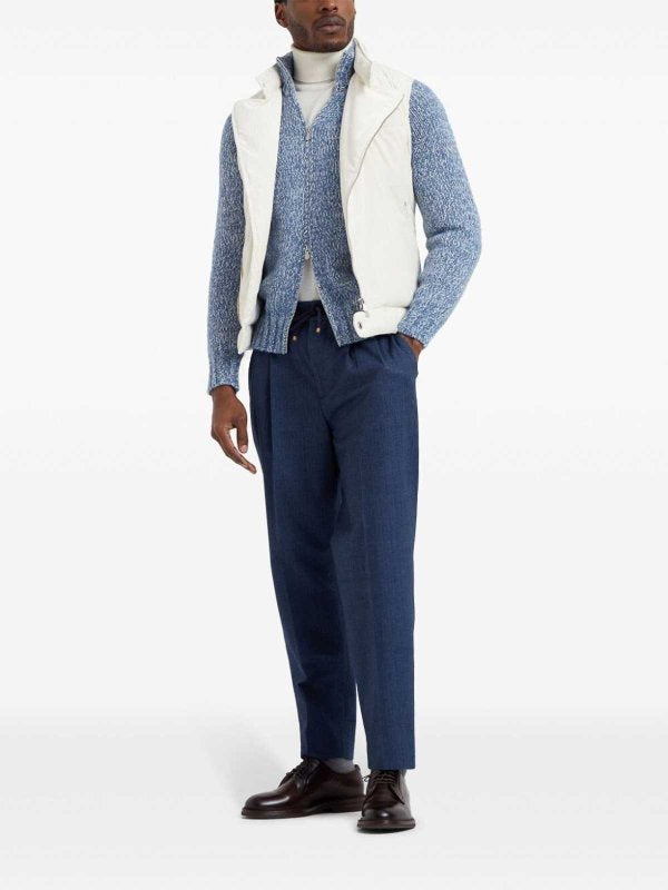 Blue Cotton Pants