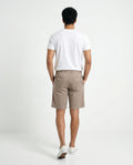 Brown Cotton Bermuda Shorts