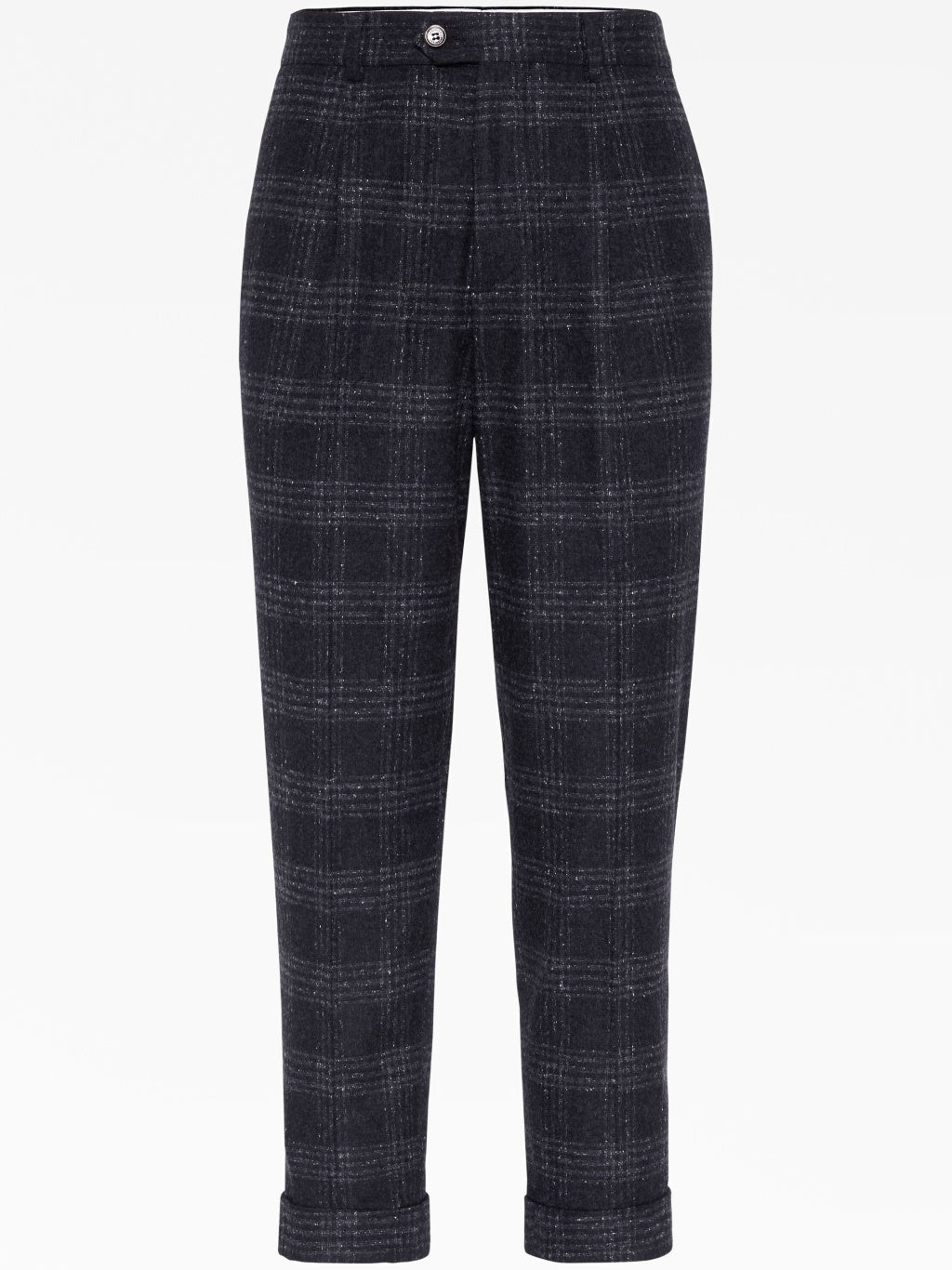 Gray Silk Casual Pants