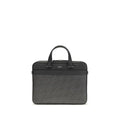 Men's Gray Calf Leather Bos Taurus Briefcase Bag