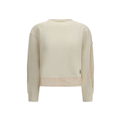 Women's Beige Polyester Sweatshirt Clothing