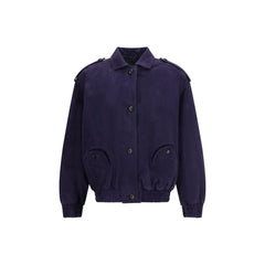 Women's Blue Lamb Ovis Aries Bomber Clothing