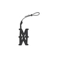 Women's Black Calf Leather Bos Taurus Keychain Accessory