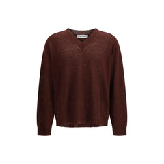 Men's Bordeaux Linen Sweatshirt Clothing