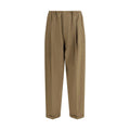 Men's Beige Polyester Casual Pants
