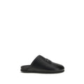 Men's Black Calf Leather Bos Taurus Mules