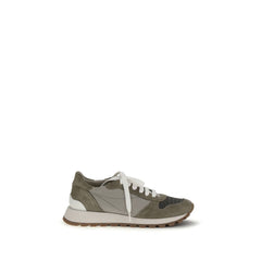 Women's Bicolor Calf Leather Bos Taurus Athletic Sneakers