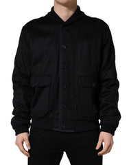 Men's Black Cashmere Knitted Button Down Jacket Clothing