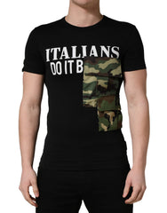 Black Italians Do It Better Camo Pocket Men T-Shirt Cotton Polyester