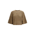 Women's Beige Silk Sweatshirt Clothing