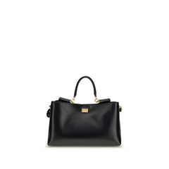 Women's Black Calf Leather Bos Taurus Shoulder Bag