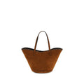 Women's Caro Top Handle Bag Brown Calf Leather Bos