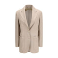 Women's Beige Wool Blazer Clothing
