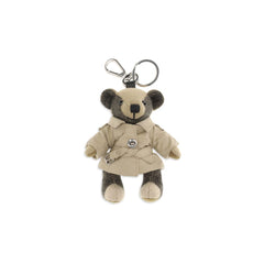 Women's Beige Cashmere Keychain Accessory