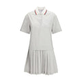 Women's Gray Cotton Casual Dress