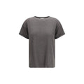 Women's Gray Nylon T-Shirt