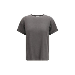 Women's Gray Nylon T-Shirt