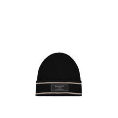 Women's Black Merino Wool Beanie Accessory