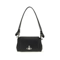 Women's Black Polyurethane Shoulder Bag