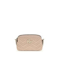 Women's Gg Marmont Shoulder Bag Beige Lamb Nappa Leather