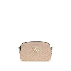 Women's Gg Marmont Shoulder Bag Beige Lamb Nappa Leather