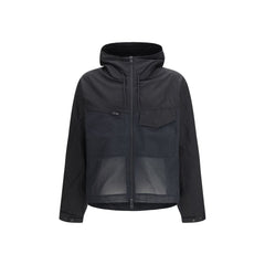 Men's Black Cotton Shell Jacket Clothing