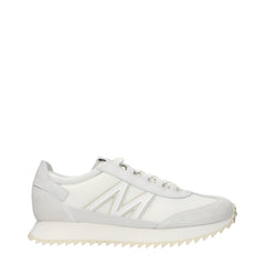 Men's White Leather Athletic Sneakers