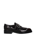 Women's Red Leather Slip-On Loafers