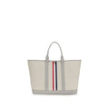 Men's Gray Fabric Shoulder Bag