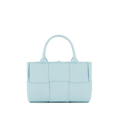 Women's Signature Intrecciato Weave Tote Blue Lamb Leather