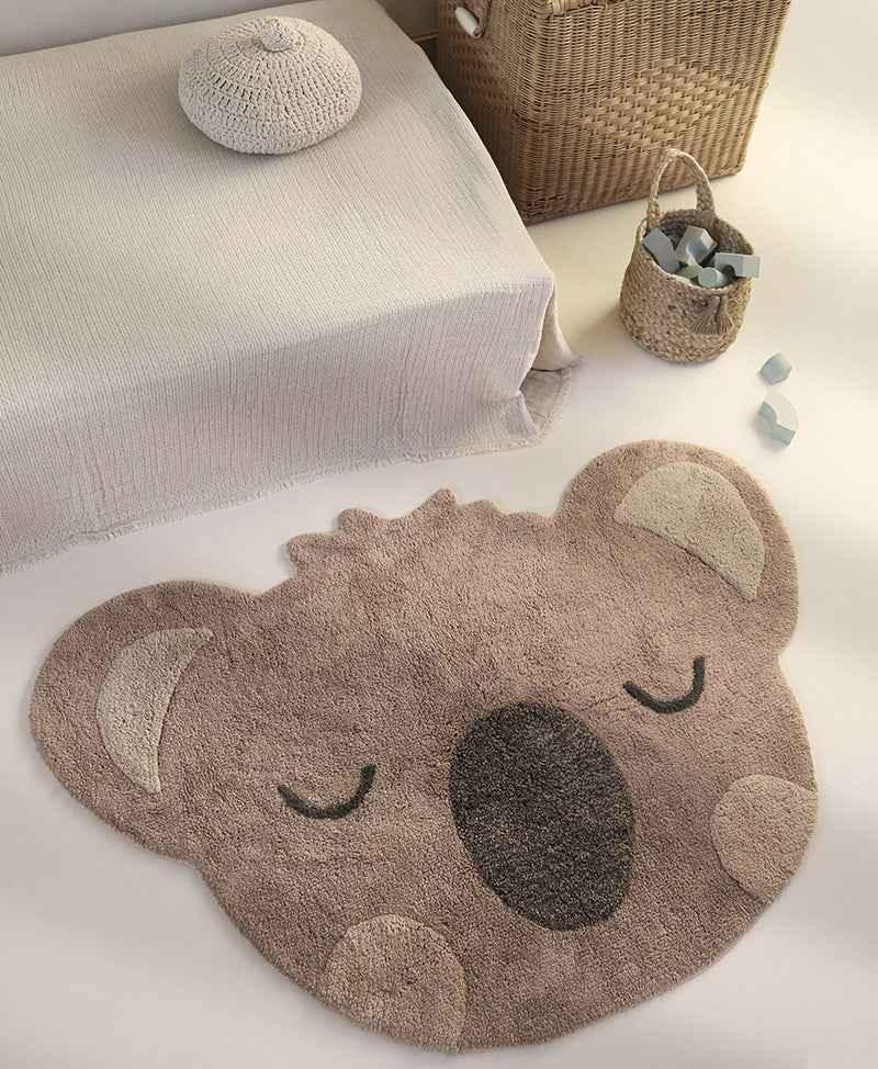 LITTLE OLSEN Alfombra para niños Koala Lavable en Lavadora