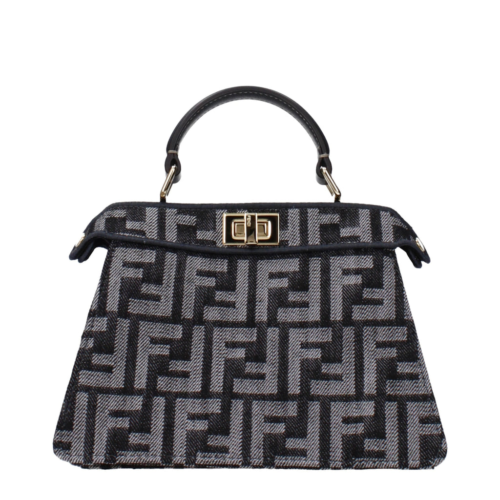 Black Fabric Handbag