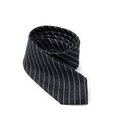 Men's Black Polyester Tie