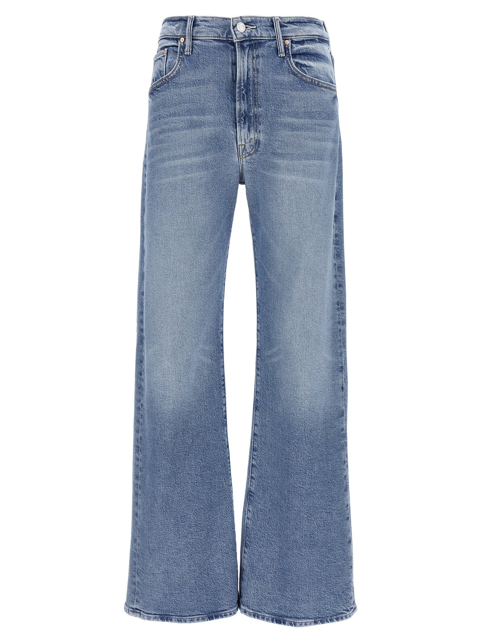 Mother The Lasso Sneak Jeans — Blue