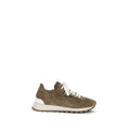 Women's Brown Calf Leather Bos Taurus Platform Sneakers