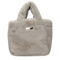 Women's Eco Fur Shoulder Bag Gray