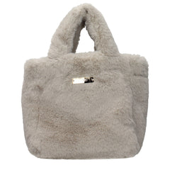 Women's Eco Fur Shoulder Bag Gray