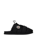 Women's Black Fabric Slippers