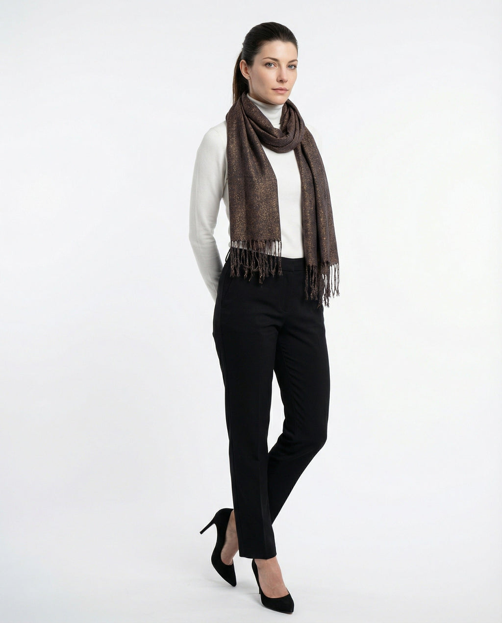 Silver Linen Scarf