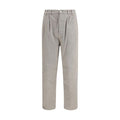 Men's Brown Cotton Casual Pants