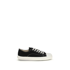 Men's Black Cotton Low Top Sneakers