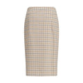 Multicolor Cotton Midi Skirt