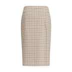 Multicolor Cotton Midi Skirt