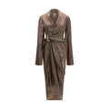 Women's Brown Copper Casual Dress
