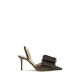 Women's Brown Raffia Platform Pumps