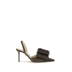 Women's Brown Raffia Platform Pumps