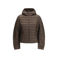 Women's Brown Recycled Polyester Full-Length Jacket Clothing