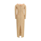 Multicolor Polyamide Cocktail Dress