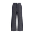 Men's Blue Linen Relaxed Fit Jeans Clothing