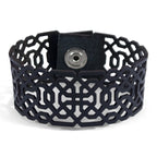 Laser Cut Leather Bracelet Islamic Art Inspiration